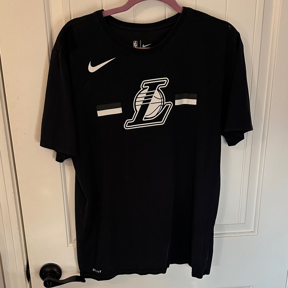 Nike Black and White Men's Logo Jersey